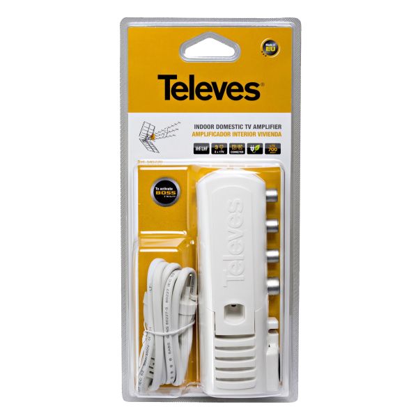 Förstärkare Televes 545720 20 dB förstärkning, LTE-filter 