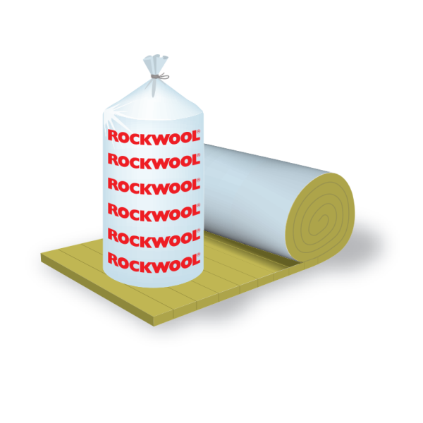 Lamellmatta ROCKWOOL 175343 med armerad aluminiumfolie 100x1000x2 cm