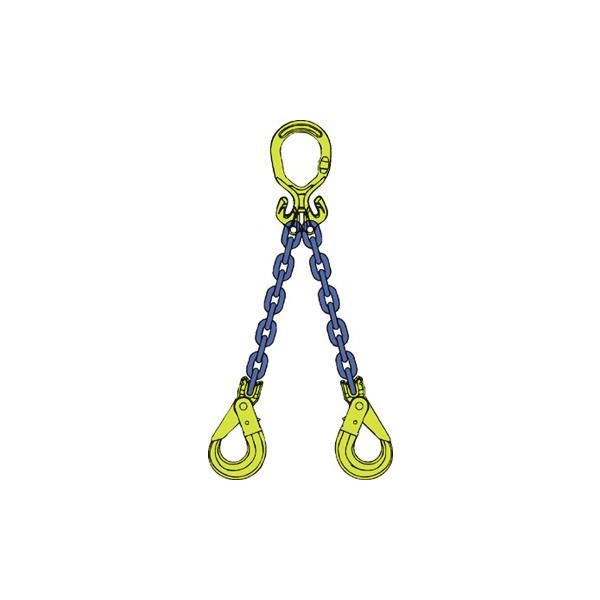 Løftekæde Gunnebo B790210 Ø6 mm x 2 m, 2,1T, 2-delt 