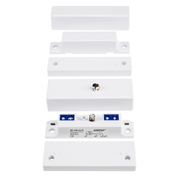 Magneettikytkimet Alarmtech MC 440-2x5,6K sisäänrakennetut vastukset vastus 5,6K ohmia