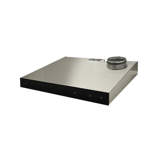 Kjøkkenhette Swegon CASA Jazz Smart PJR6R rustfritt stål, 598 x 99 x 525 mm Ventilasjon til høyre