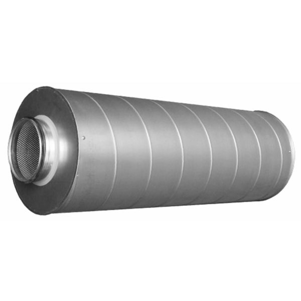 Ljuddämpare Grundström TOC-50-125-300 rund anslutning Ø 125, 300 mm