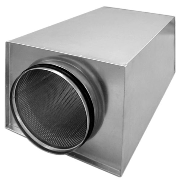 Lyddempere Grundström TOKC-250-1000 rund tilkobling Ø 250, 1000 mm