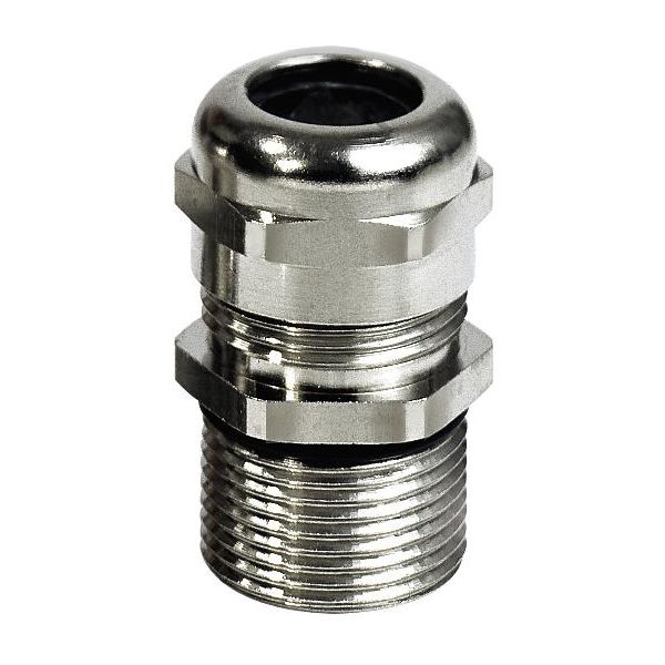 Ruuvattava liitin Rutab 1476034 pitkä kierre, messinki M25 x 11-16 mm