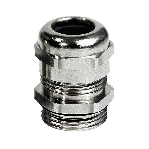 Gjennomføring Rutab 1460408 IP68, forniklet messing PG11