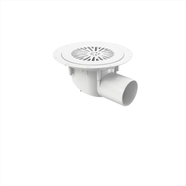 Gulvafløb Faluplast IDA 75 75 mm, sideudtag 