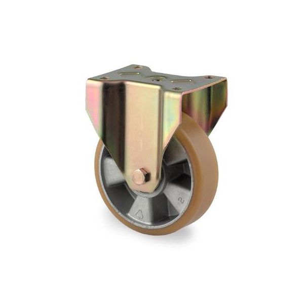 Hjul Tente 4688ITP125P63 Massivt, plade 140x110 mm, polyuret Ø125 mm