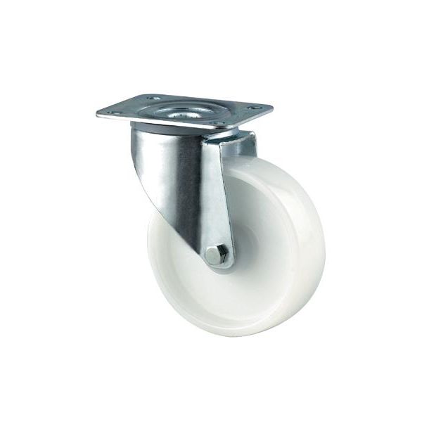 Hjul Tente 3430POO065P60 nylon, plade 95x70 mm, 65 mm 