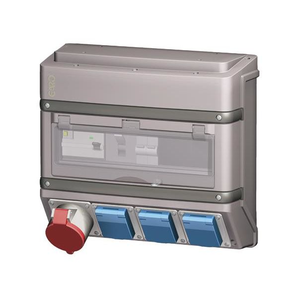 Uttaksboks Garo 2468802  IEC-uttak 3 stk. 16 A
