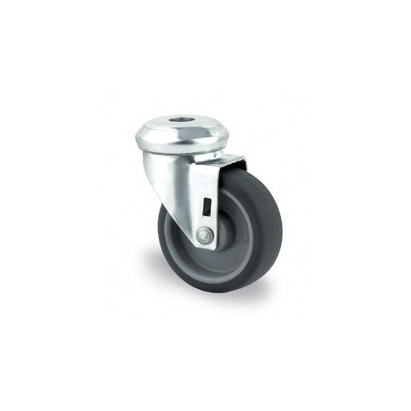 Hjul Tente 2470PJH075P30 Termogummi, midterhul 11 mm 75 mm