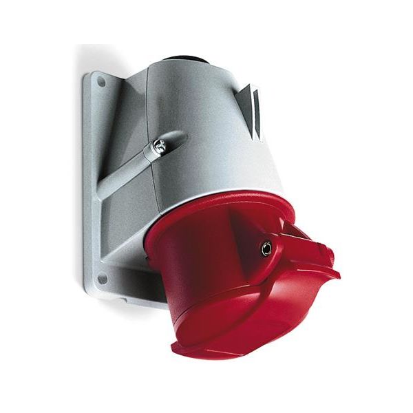 Stikkontakt ABB 2CMA193123R1000 IP44, 3-polet, 32 A Rød