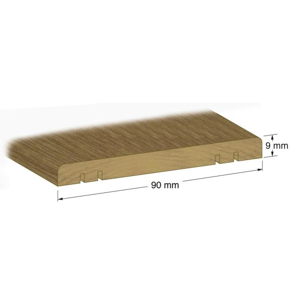 Tröskellist Duri 113025 profilfräst 120 x 1000 mm