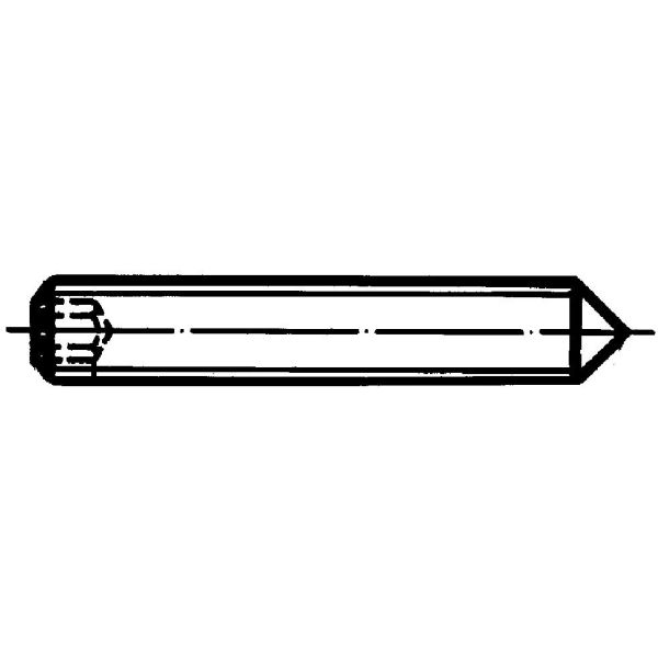 Stopskrue REYHER 040272100060008 M6 x 8 mm, FZB, pakke med 200 