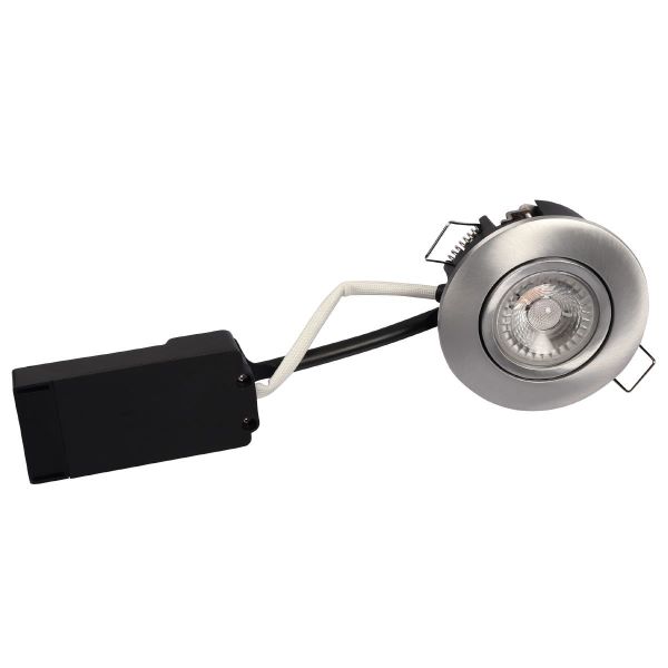 Downlight Scan Products Luna LP 4000 K, 6,2 W Børstet aluminium
