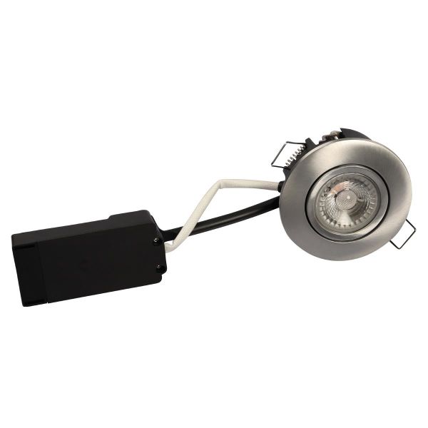 Downlight-valaisin Scan Products Luna LP ulkotilat, 4 000 K, 6,2 W Harjattu teräs