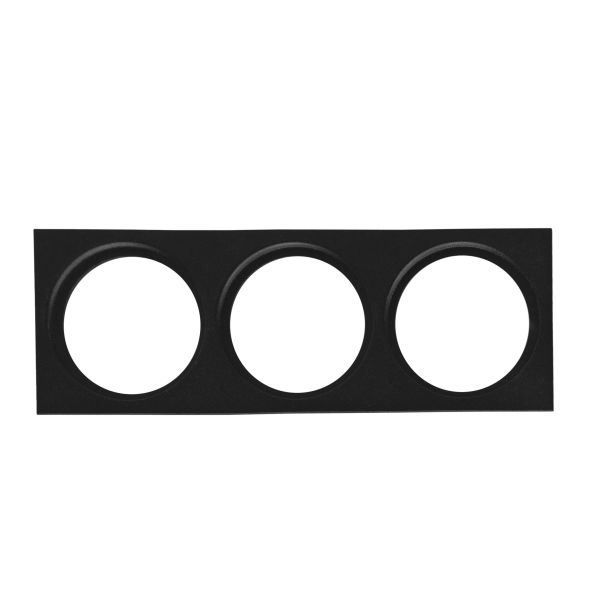 Indretning ramme Hide-a-Lite 7474493 Ø85 mm, sort III: til 3 armaturer