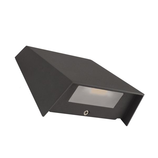 Væglampe Hide-a-Lite Edge antracit, 3000K 