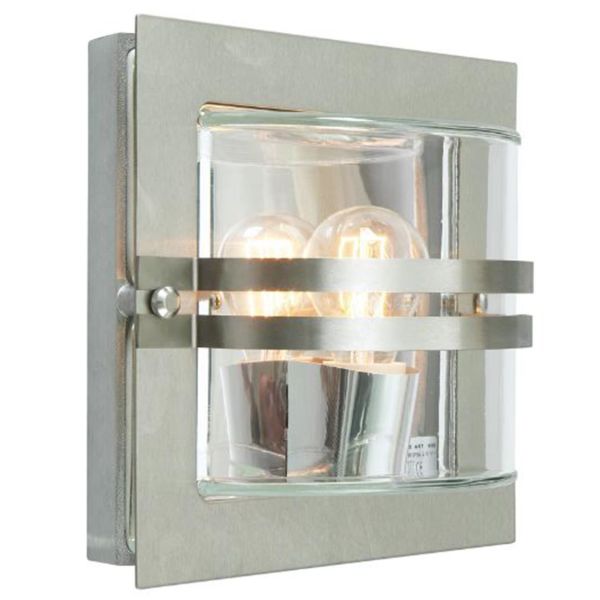 Seinävalaisin Norlys Bern 650 E27, 60W, IP54, kirkas Ruostumatonta terästä
