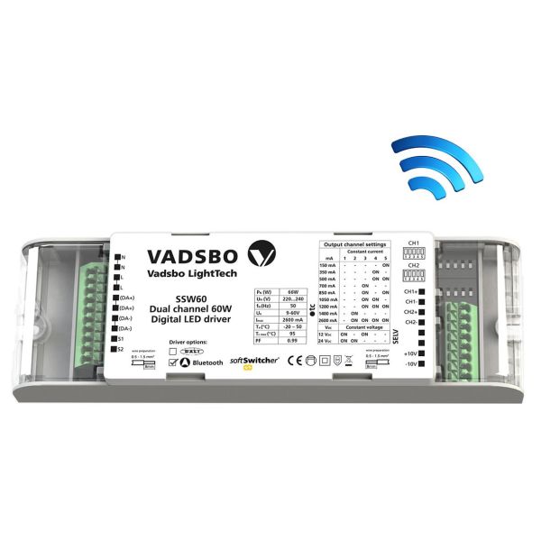 LED-styrdon Vadsbo SSW60WCM  