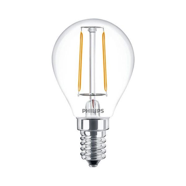 LED-lampe Philips Classic LED Filament 2 W, kuleform 