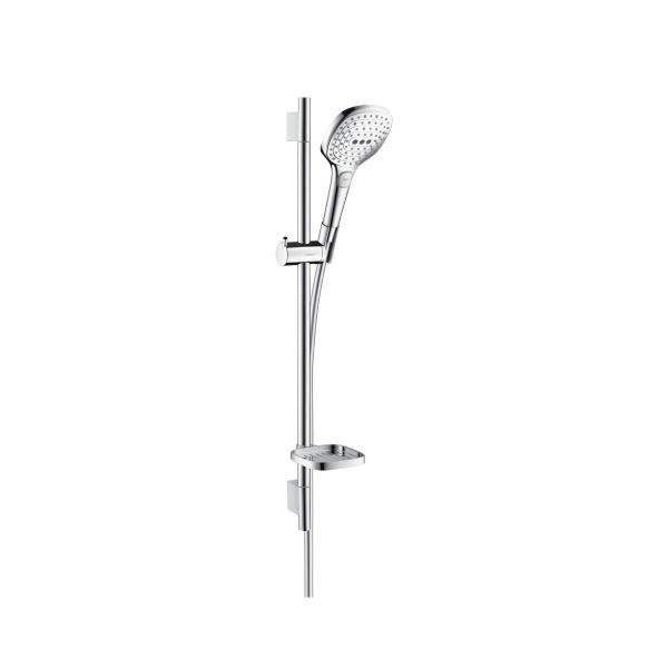 Dusjsett Hansgrohe Raindance Select E121 120 mm, krom/hvit 