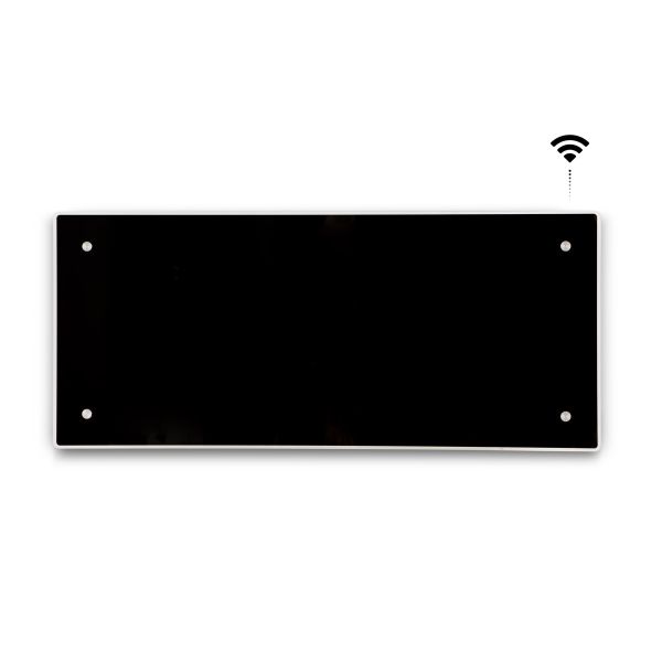 El-radiator Adax Clea H08WT 800W, 400V, Wi-fi Sort