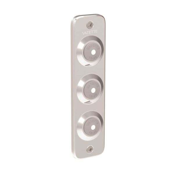 Dækplade Vatette V6 10-20 mm rørdiameter, med gummitætning 3-rør