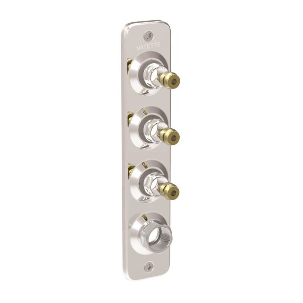 Koblingsbeslag Vatette V6 4-rør, 15 (1/2") 3x16 mm