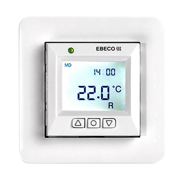 Lattialämmitystermostaatti Ebeco EB-Therm 355 LCD-näytöllä, 230 VAC 