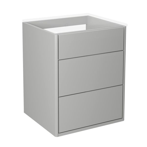 Kommode Gustavsberg Graphic 45 cm, uten vaskeservant Grå