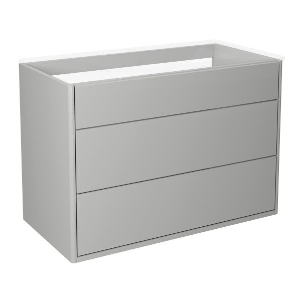 Kommode Gustavsberg Graphic 80 cm, uten vaskeservant Grå