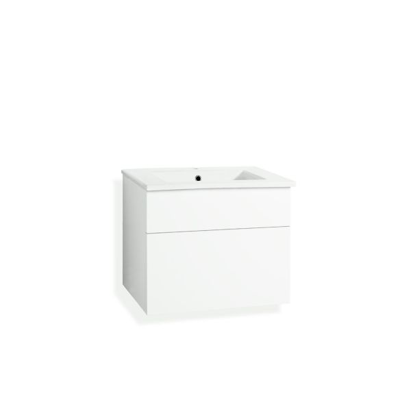 Tvättställsskåp Svedbergs Forma A15621 vitt, 2 lådor 