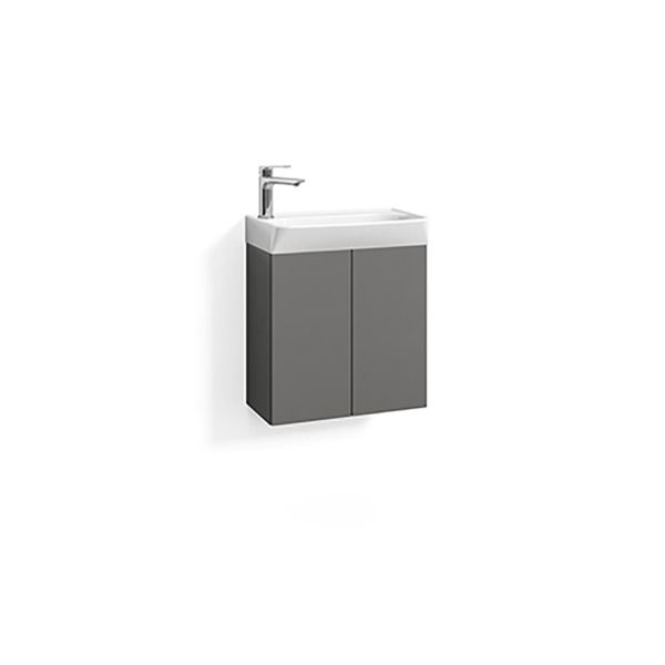 Tvättställsskåp Svedbergs Skapa 374250 grått, 2 dörrar 50 cm