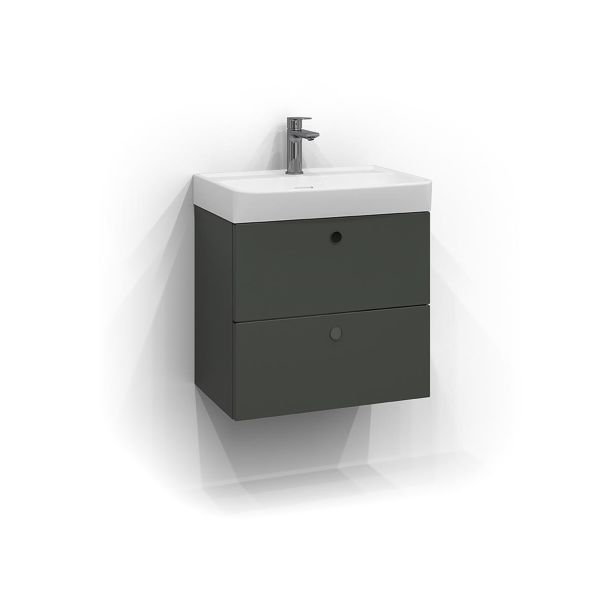 Tvättställsskåp Svedbergs 294855 salvia, 2 lådor 55 cm