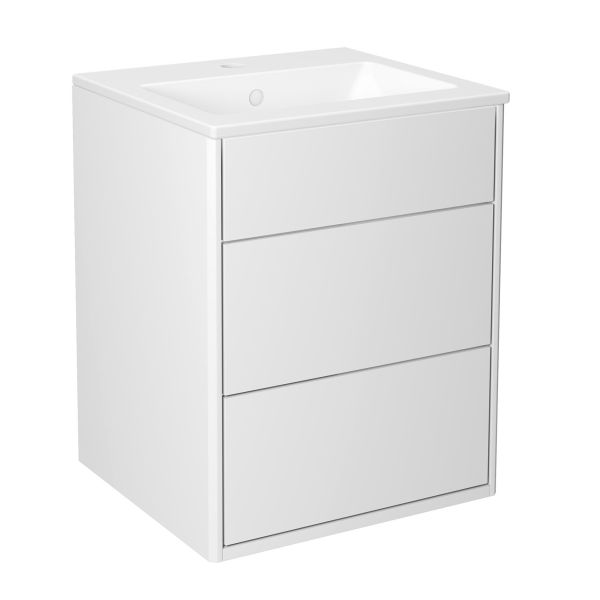 Kommodskåp Gustavsberg Graphic GB71GCVU45DHWB 45 cm, 2 lådor + lönnfack 45 cm Vit