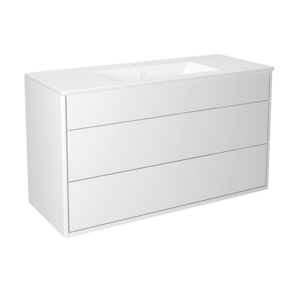 Allaskaappi Gustavsberg Graphic GB71GCVU10DHWB 100 cm, 2 ulosvedettävää laatikkoa ja säilytyslokero 