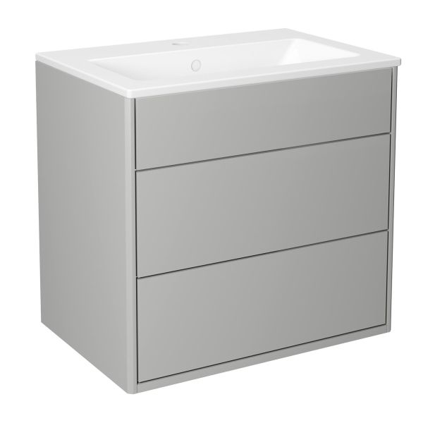 Kommodeskap Gustavsberg Graphic GB71GCVU60GRWB 60 cm, 2 skuffer + skjult rom 