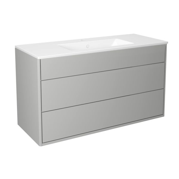 Kommodskåp Gustavsberg Graphic GB71GCVU10GRWB 100 cm, 2 lådor + lönnfack 100 cm Grå