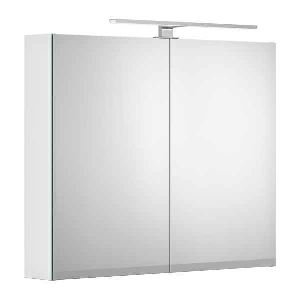 Spegelskåp Gustavsberg Artic 80 cm, integrerat eluttag Vit