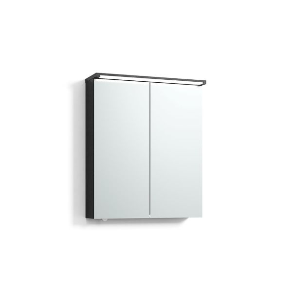 Spegelskåp Svedbergs Skuru 428060 svart, 2 dörrar 61 cm