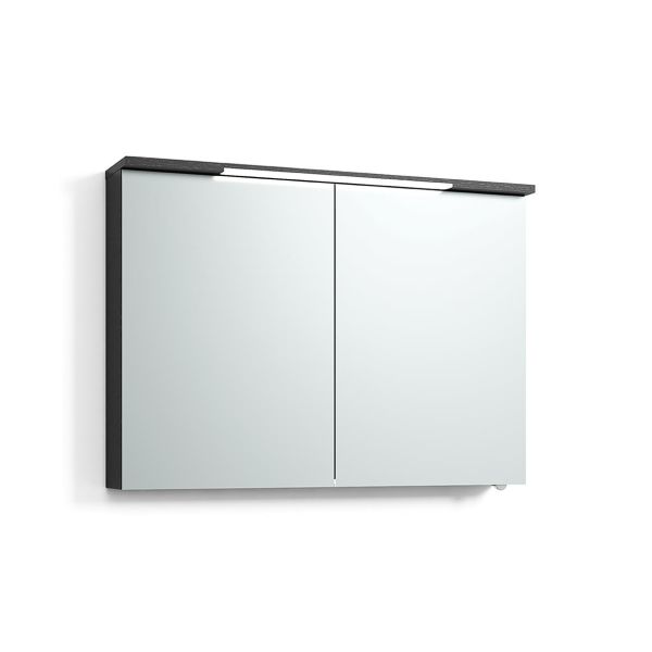 Spegelskåp Svedbergs Skuru 428100 svart, 2 dörrar 101 cm