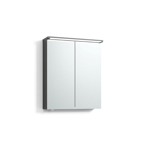 Spegelskåp Svedbergs Skuru 427060 grått, 2 dörrar 61 cm