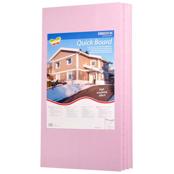 Isoleringsplade Ebeco Quick Board 4-pak, 600 x 1200 mm 