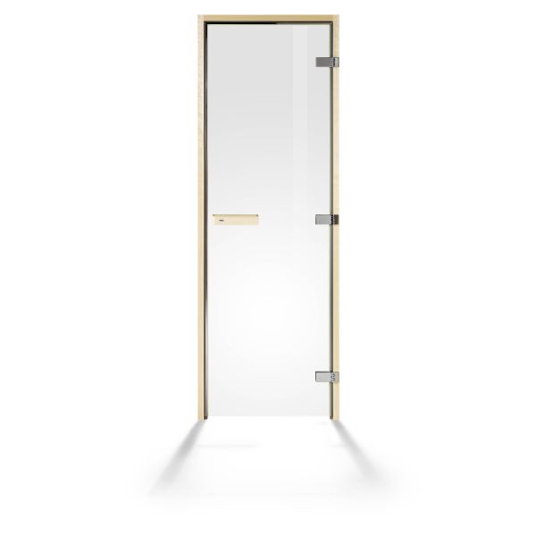 Sauna dør Tylö DGL Klart glas, asp 8x19 dm