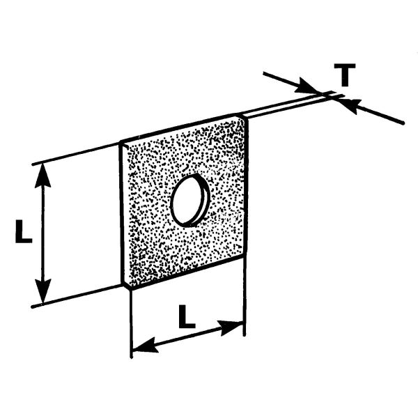 Bakke Necks 3432302 til opholdsled, 120x120 mm 