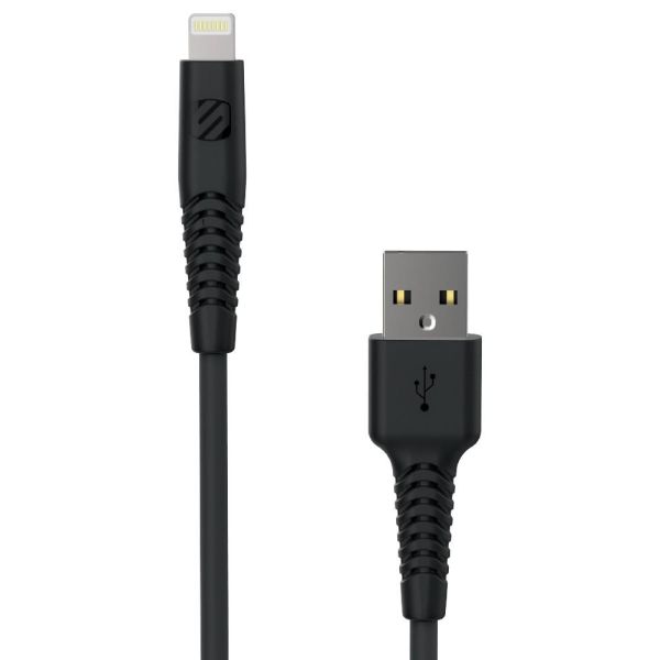 USB-kaapeli Scosche StrikeLine HD USB A - Lightning, musta 