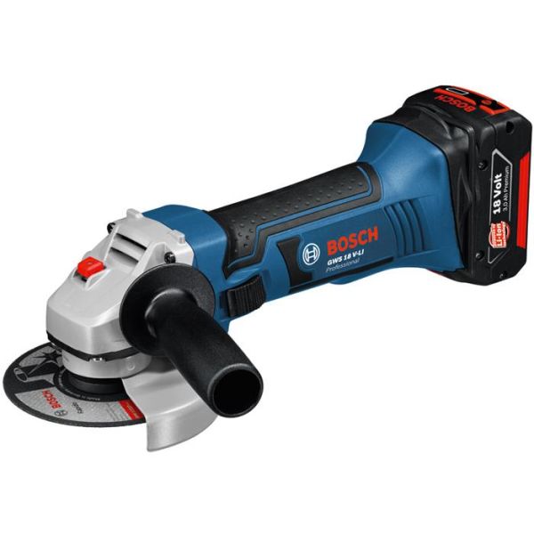 Vinkelslip Bosch GWS 18-125 V-LI Ø125 mm, med batteri och laddare 