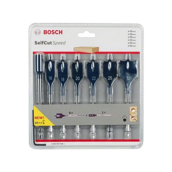 Senterborsett Bosch Self Cut Speed 2608587009 7 deler 