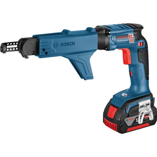 Gipsskrutrekker Bosch GSR 18 V-EC TE med batterier og lader  MA 55 