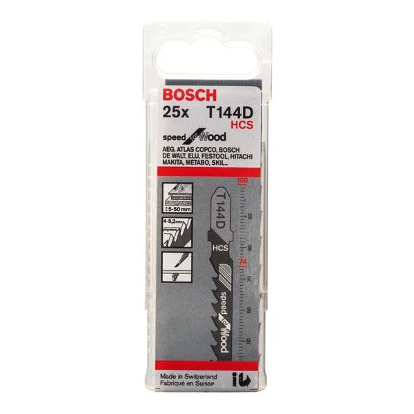 Stiksavklinger Bosch Speed for Wood  100mm 25-pak